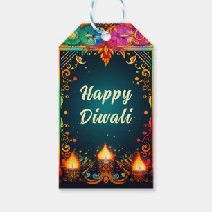 texto personalizado, etiqueta de elegancia Diwali