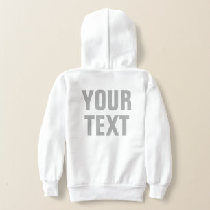 Texto personalizado Gran letra grande Blanco Ambos