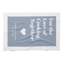 texto personalizado LOVE toalla de cocina