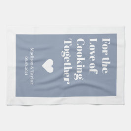 texto personalizado LOVE toalla de cocina