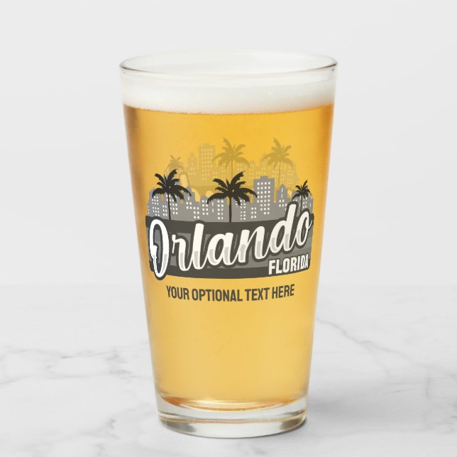 Texto personalizado Orlando Florida (Reverso (lleno))
