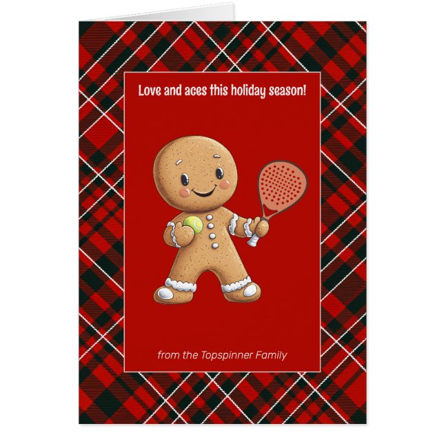 🎾 texto 🎄 Personalizado, Padel Powered Navidades (Frente)