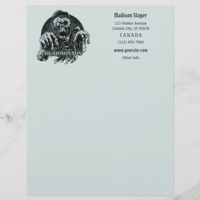texto personalizado Papel DEADMONTON (Anverso)