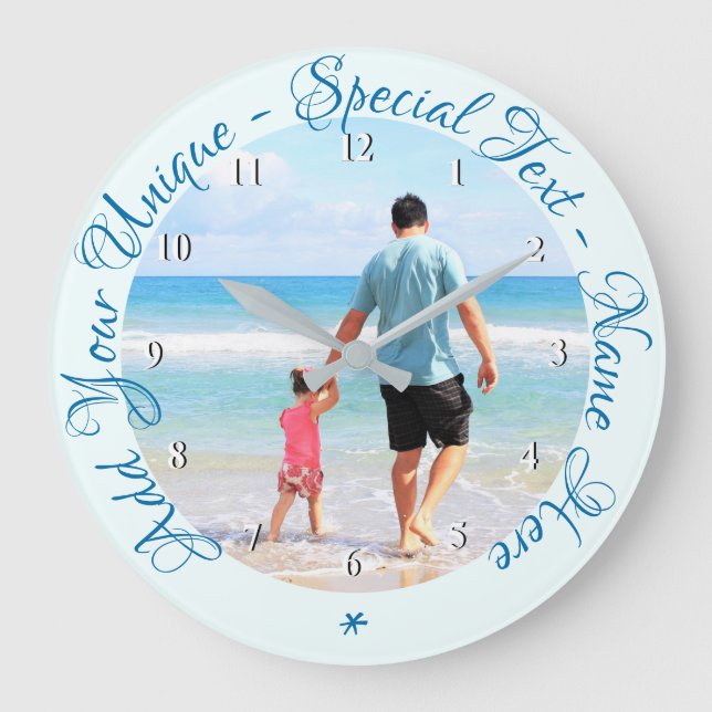 Texto Personalizado personalizado y su reloj de fo (Anverso)