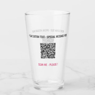 Texto Personalizado personalizado y vidrio de códi