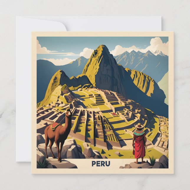 Texto personalizado Perú Machu Picchu (Anverso)
