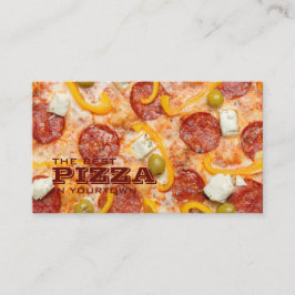 Texto Personalizado PIZZA tarjetas de visita