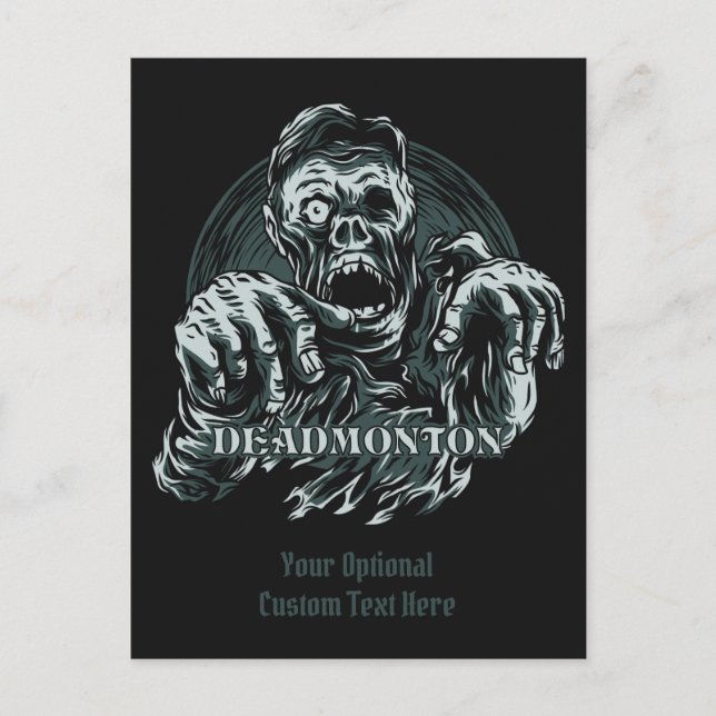 texto personalizado postal de DEADMONTON (Anverso)