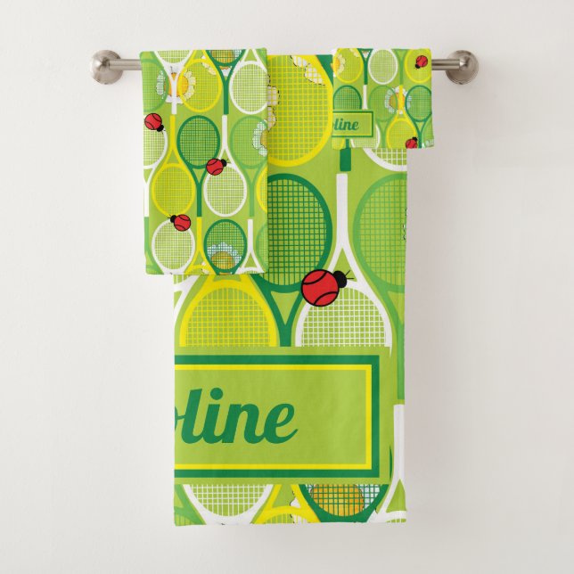 Texto Personalizado - raquetas de tenis con pájaro (In situ)