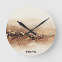 Texto personalizado Reloj de pared abstracto 3D Be