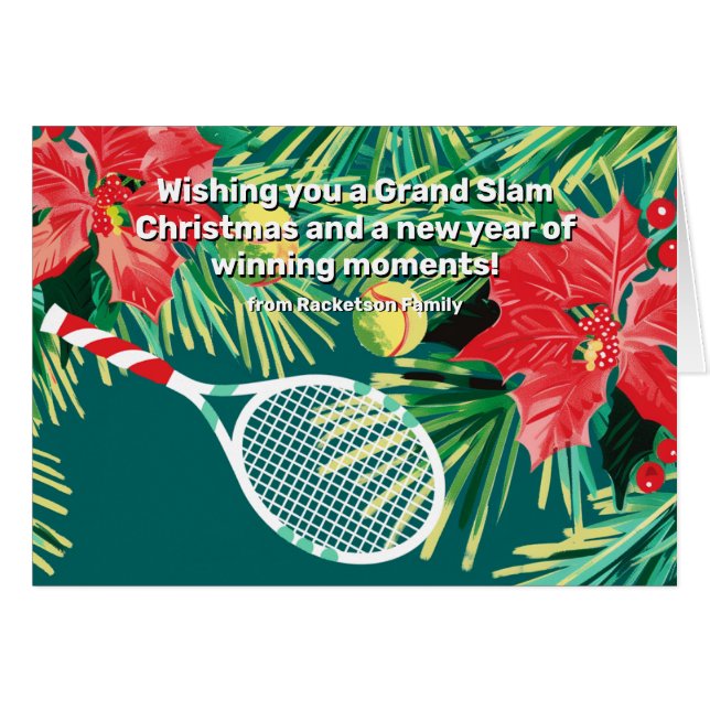 🎾 texto 🎄 Personalizado, rompe su vacaciones (Anverso (Horizontal))