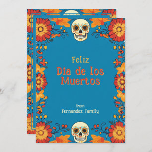💀 texto Personalizado tarjeta de saludo Blue Eter