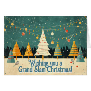🎾 texto 🎄 Personalizado, Tennis Tree Tinsel