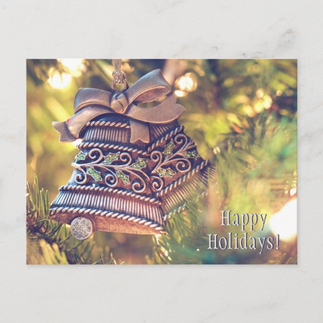 texto personalizado Vacaciones / postal de Navidad (Anverso)