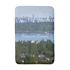 texto personalizado Vancouver, alfombra de baño de