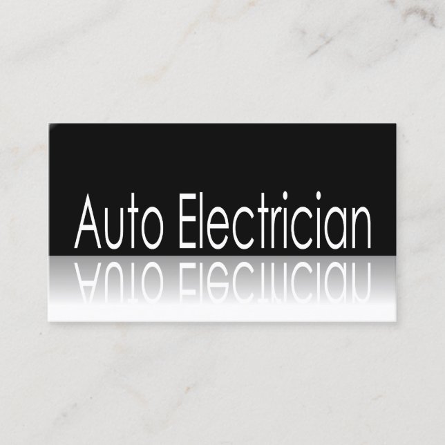 Texto reflectante - Autoeléctrico - Tarjeta de vis (Anverso)