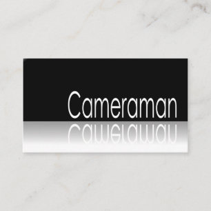 Texto reflexivo - cameraman - tarjeta de visita