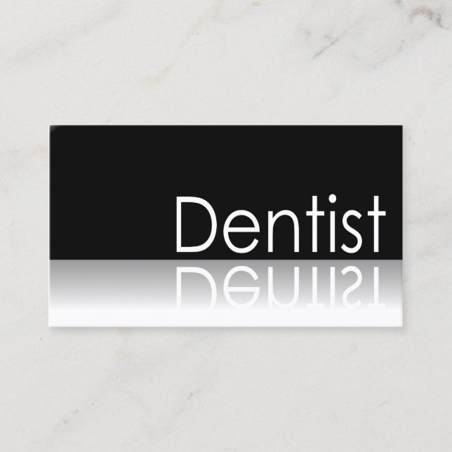Texto reflexivo - Dentista - Tarjeta de visita (Anverso)