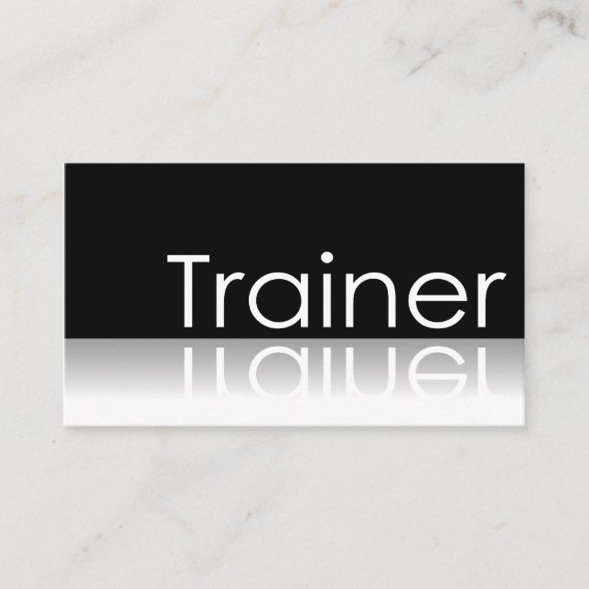 Texto reflexivo - Entrenador - Tarjeta de visita (Anverso)