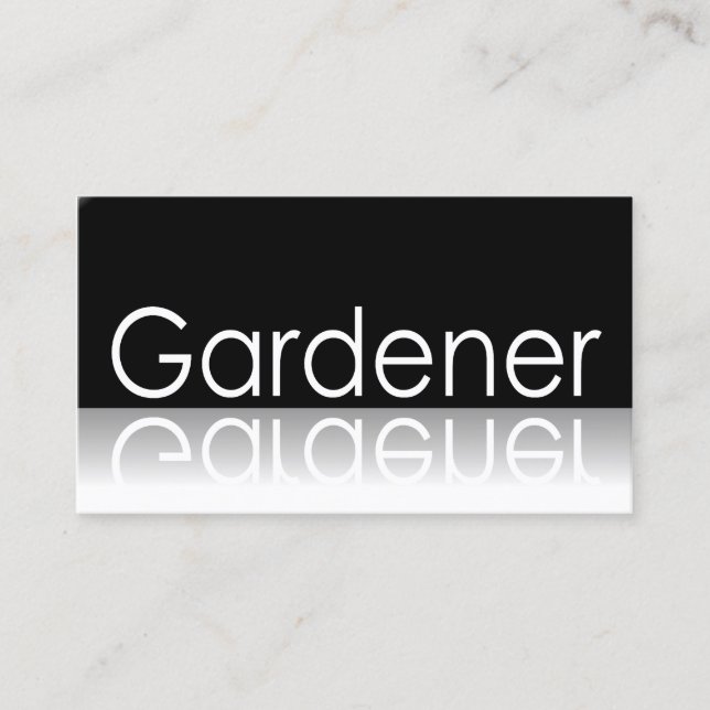 Texto reflexivo - Jardín - Tarjeta de visita (Anverso)