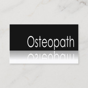 Texto reflexivo - osteópata - tarjeta de visita