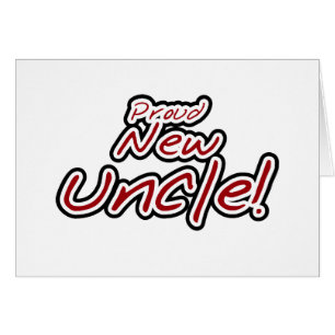 Texto rojo y negro del nuevo tío orgulloso -