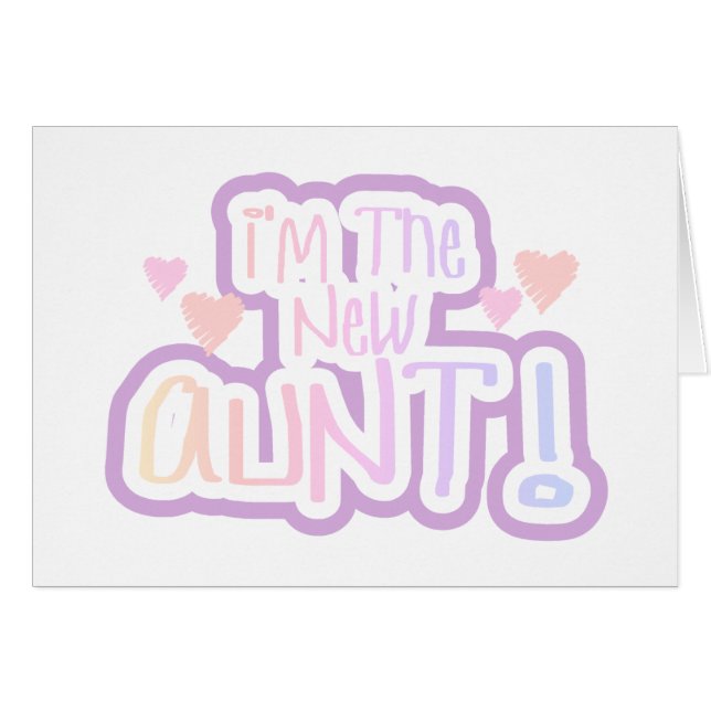 Texto rosado soy la nueva tía (Anverso (Horizontal))
