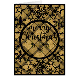 Texto sobre oro y negro colocado detrás de Navidad
