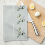 Texto suizo Edelweiss Toallas de cocina<br><div class="desc">Toallas de cocina suiza Edelweiss. Toallas de cocina de texto de Suiza con flores de Edelweiss.</div>