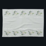 Texto suizo Edelweiss Toallas de cocina<br><div class="desc">Toallas de cocina suiza Edelweiss. Toallas de cocina de texto de Suiza con flores de Edelweiss.</div>