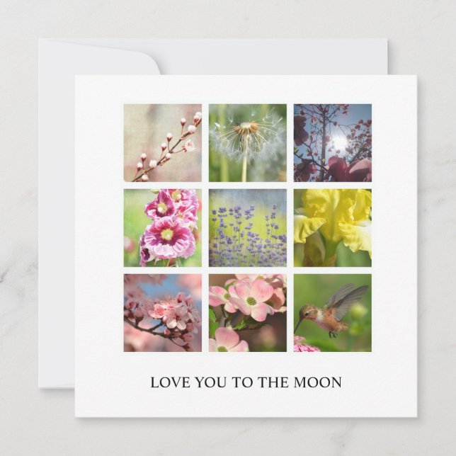 Texto y Collage de fotos personalizados (Anverso)