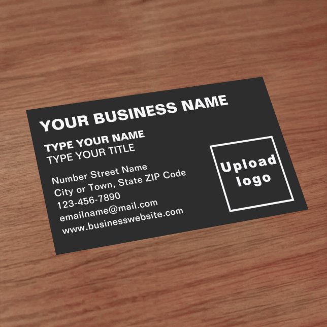 Textos alineados a la izquierda Tarjeta de visita  (Front of the business card)