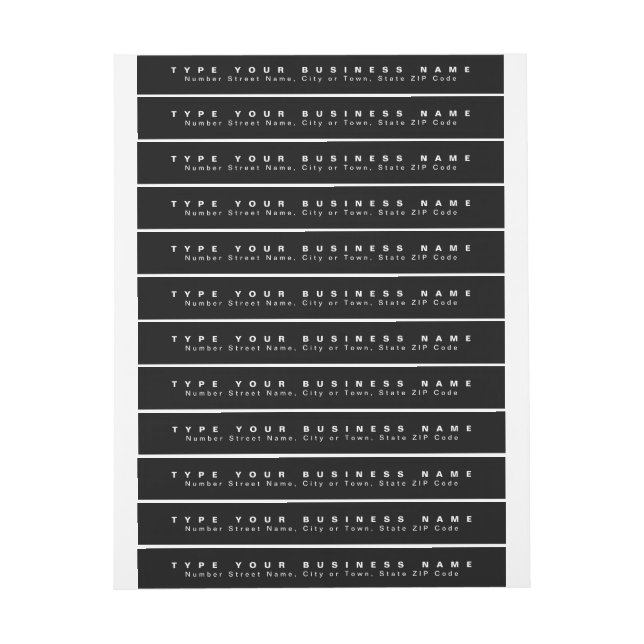 Textos sencillos Dirección de retorno de negocios  (hoja)