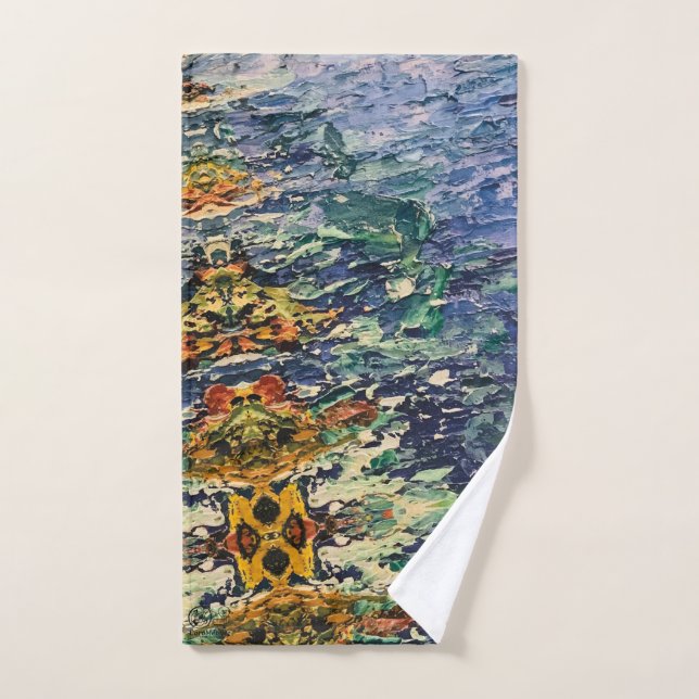 Textura #22 de obra Amanecer (Toalla de mano)