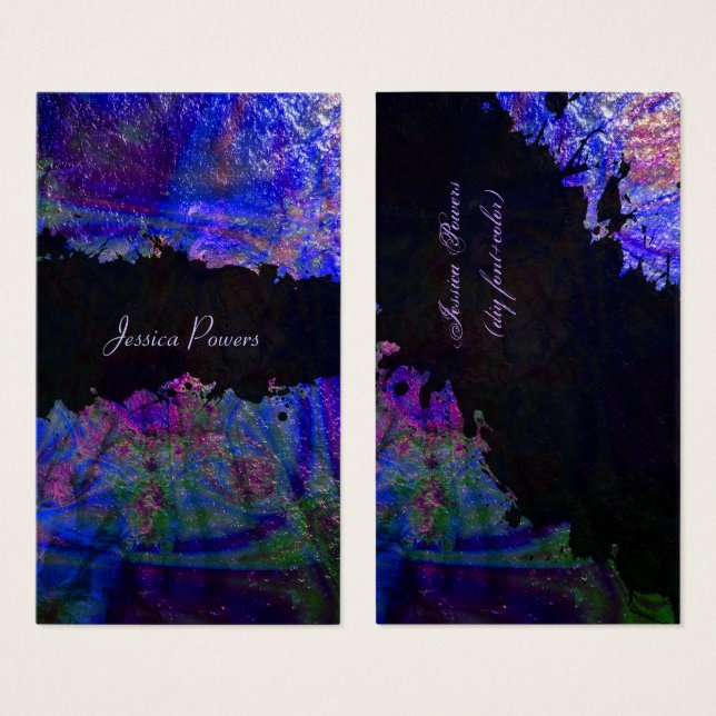 Textura abstracta/cobáltica/índigo/metálica de las (Anverso y reverso)