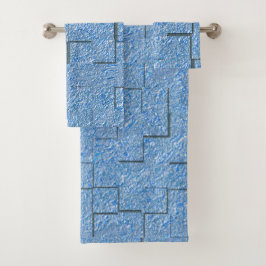 Textura azul silvestre con efecto mosaico y reliev