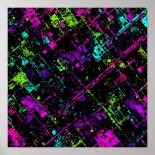 Textura ciberpunk eléctrica: Señal de neón sin cos
