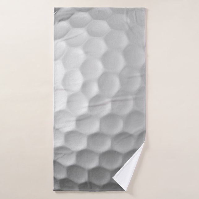 Textura de Bola de Golf Blanca con Hoyuelos (Toalla de baño)