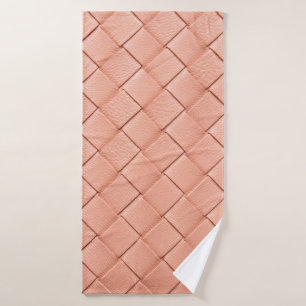 Textura de cuero trenzado rosa claro