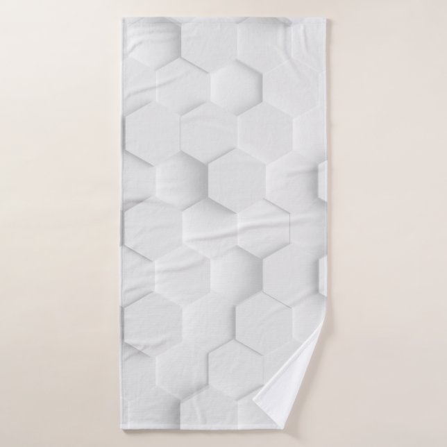 Textura de fondo blanco. 3d ilustracion, 3d ing. (Toalla de baño)
