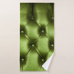 Textura de fondo de capitona verde oscuro genuina