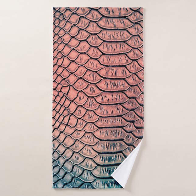 Textura de fondo de la piel de serpiente de lujo,  (Toalla de baño)