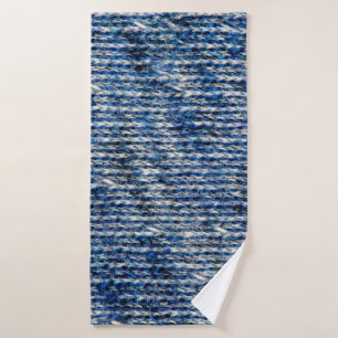 Textura de lana de punto azul