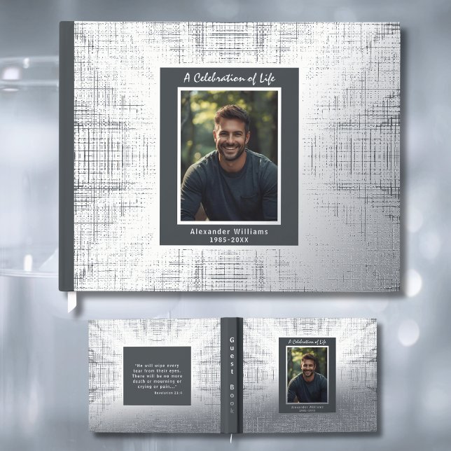 Textura de los libros de invitados de funerales de (Subido por el creador)