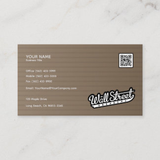 Textura de madera - Diseño de tarjetas de visita