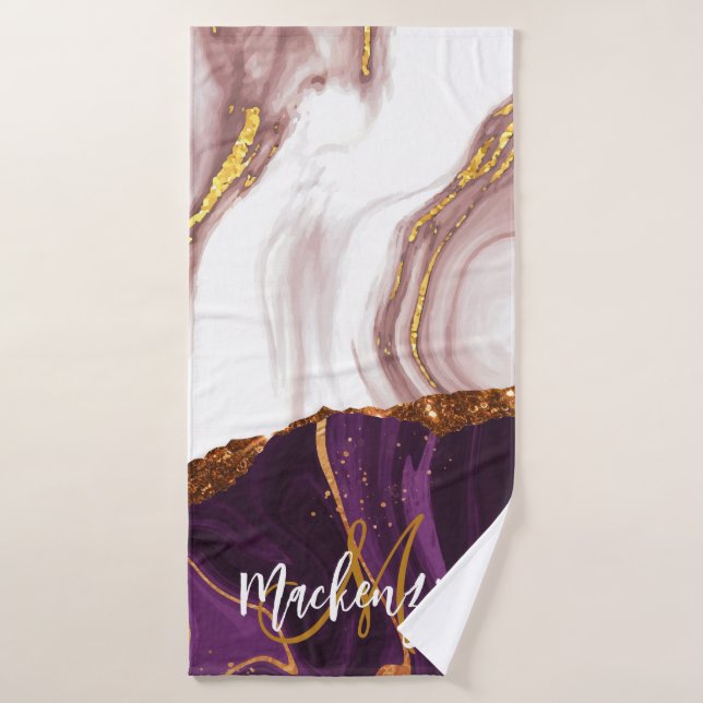 Textura de mármol abstracta (Toalla de baño)