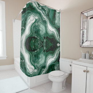 Textura de mármol verde Cortina de ducha