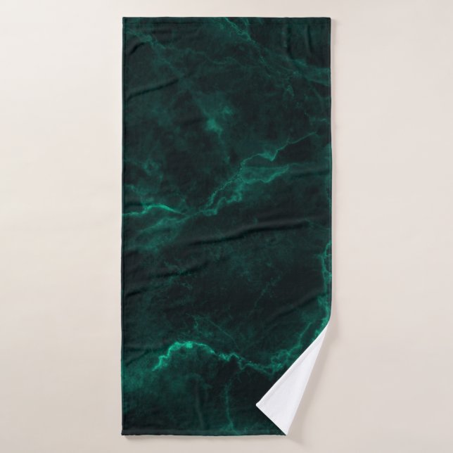Textura de mármol verde oscuro (Toalla de baño)