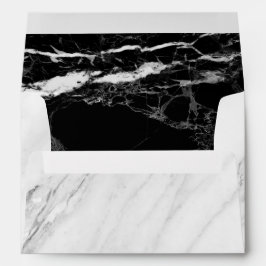 Textura de Piedra de Mármol Blanco Negro 5x7