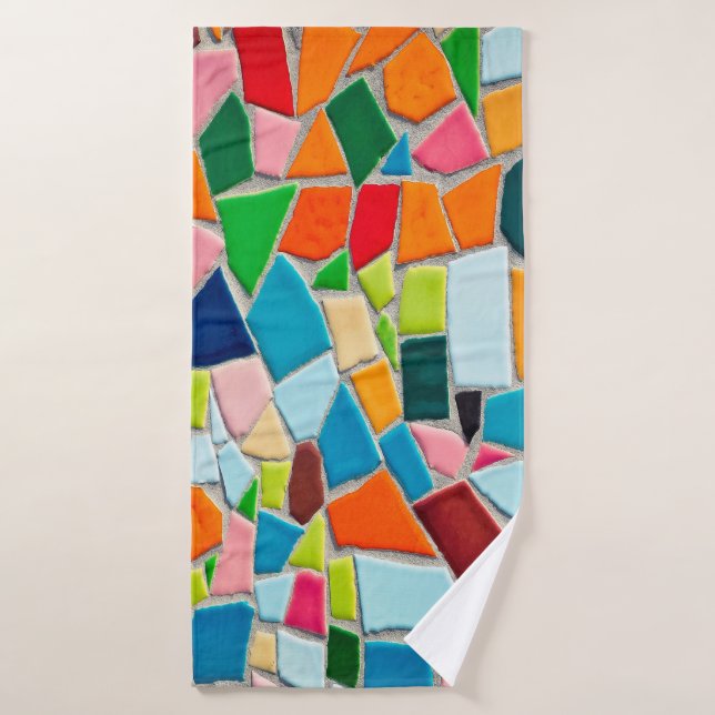 Textura de plantilla de mosaicos (Toalla de baño)